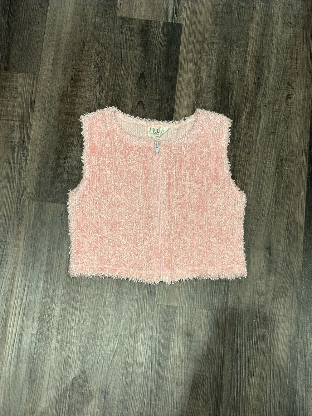 Ultra Flirt Pink Fuzzy Crop Top